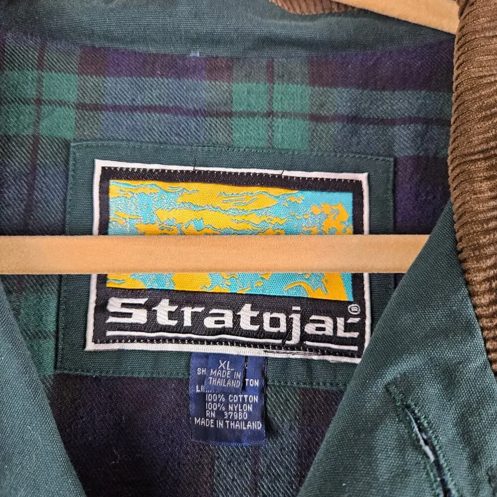 Barn Coat Cotton  Green Vintage Stratojal Jacket - Picture 3 of 7